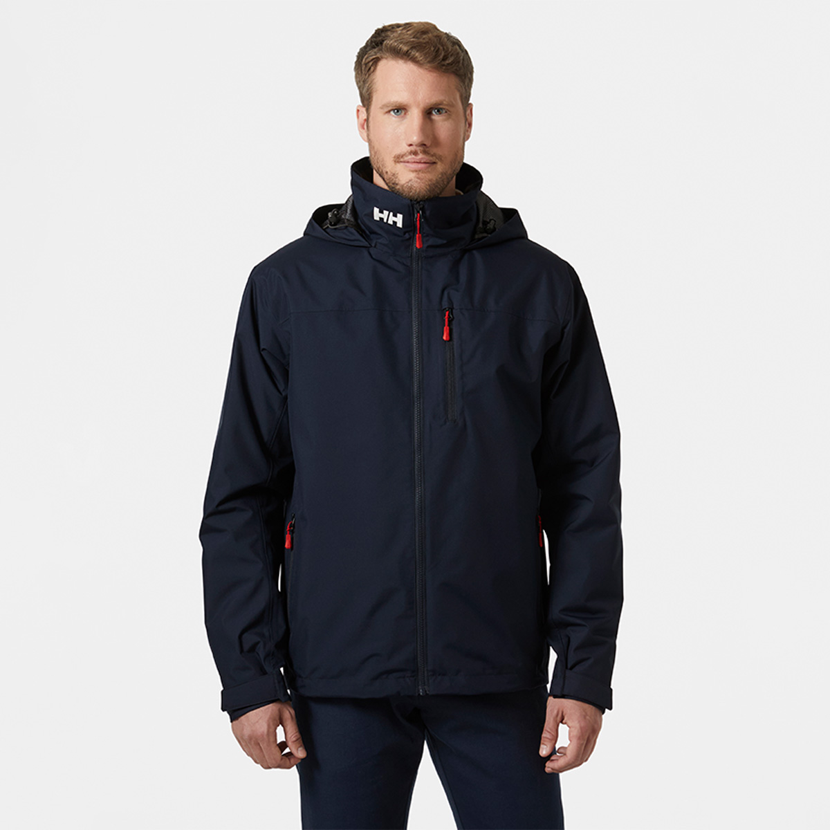 Helly Hansen Crew Hooded Midlayer 2 Erkek Lacivert Kapüşonlu Mont