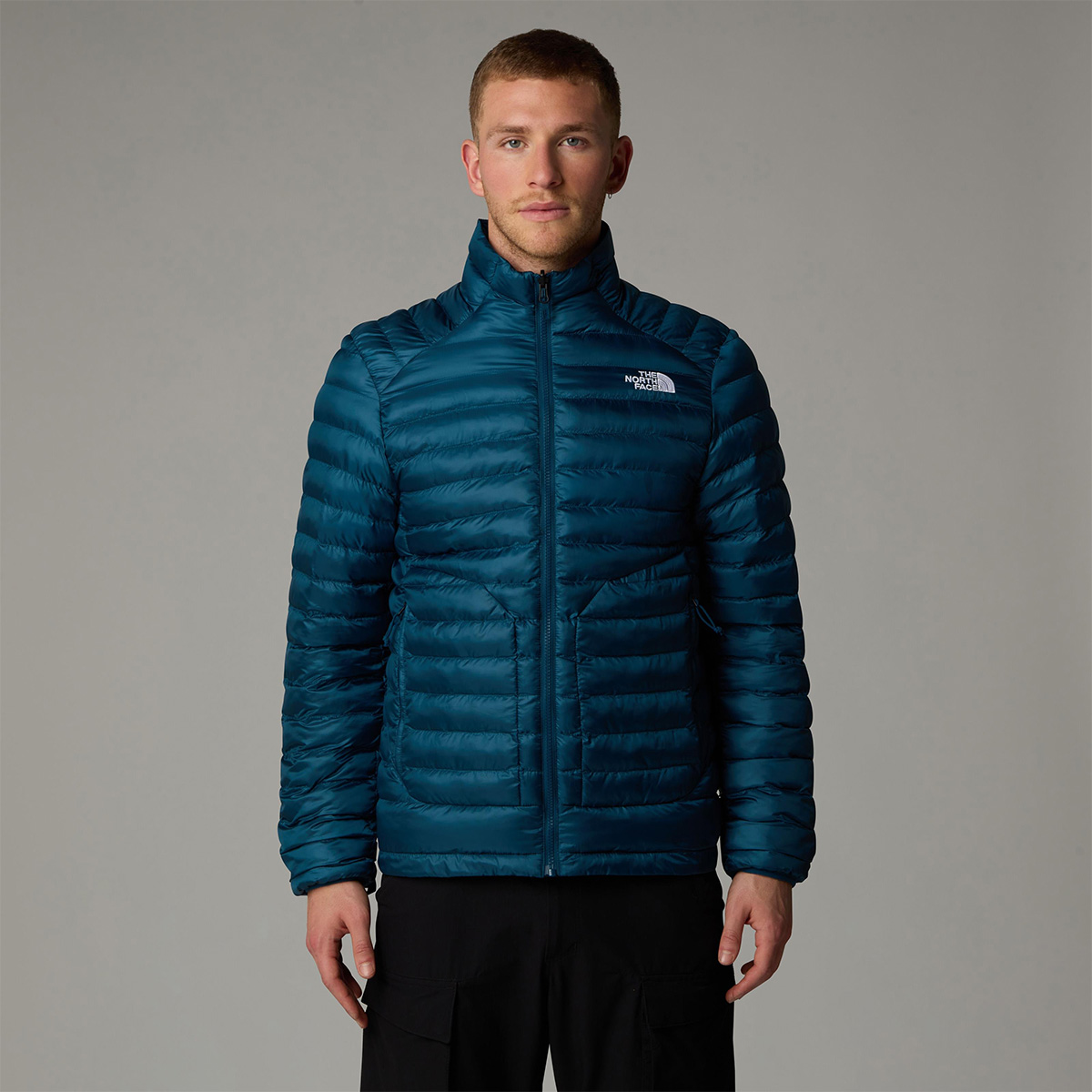 The North Face Huila Synthetic Erkek Turkuaz Dik Yaka Mont