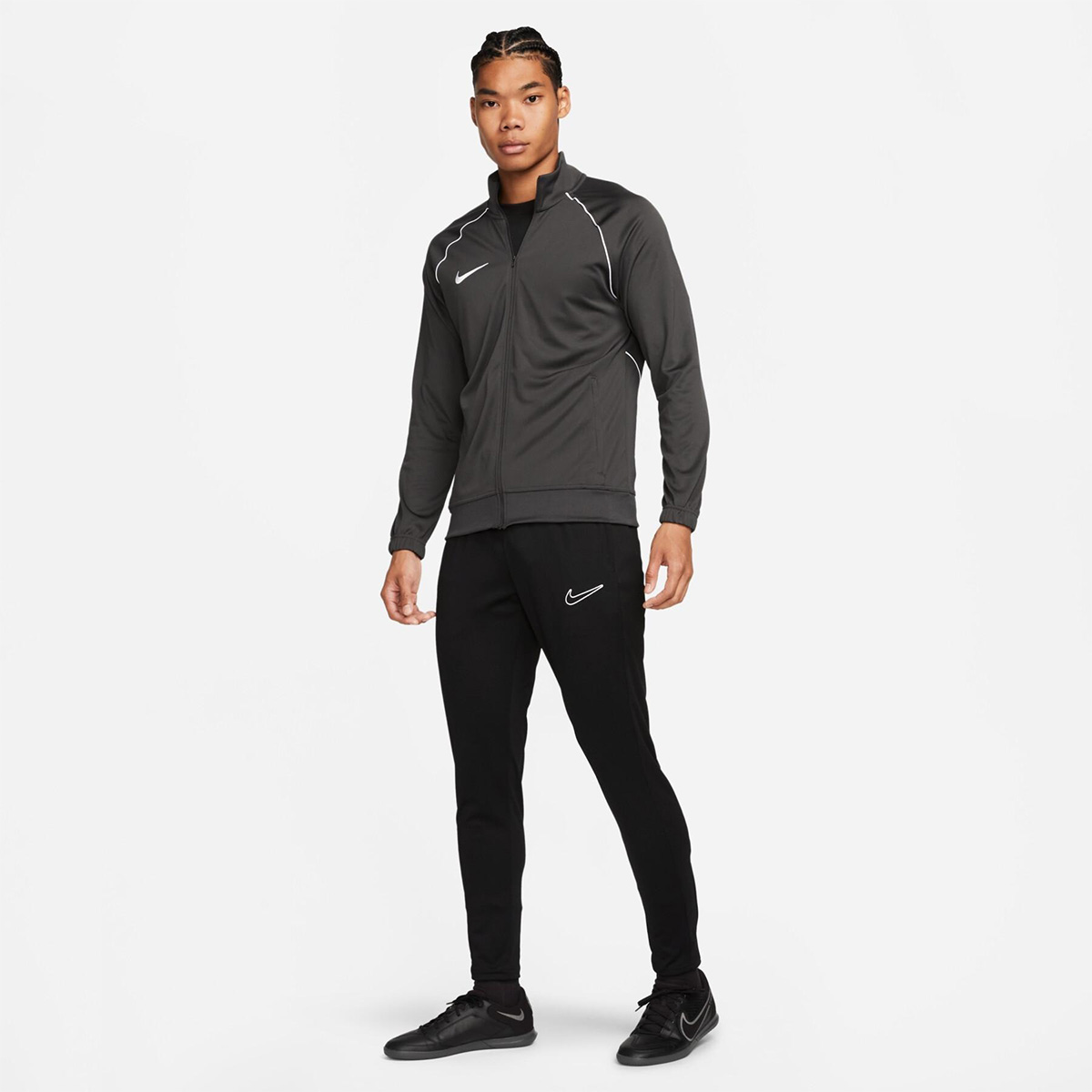 Nike Dri Fit Academy Pro Half Zip Erkek Gri Dik Yaka Sweatshirt