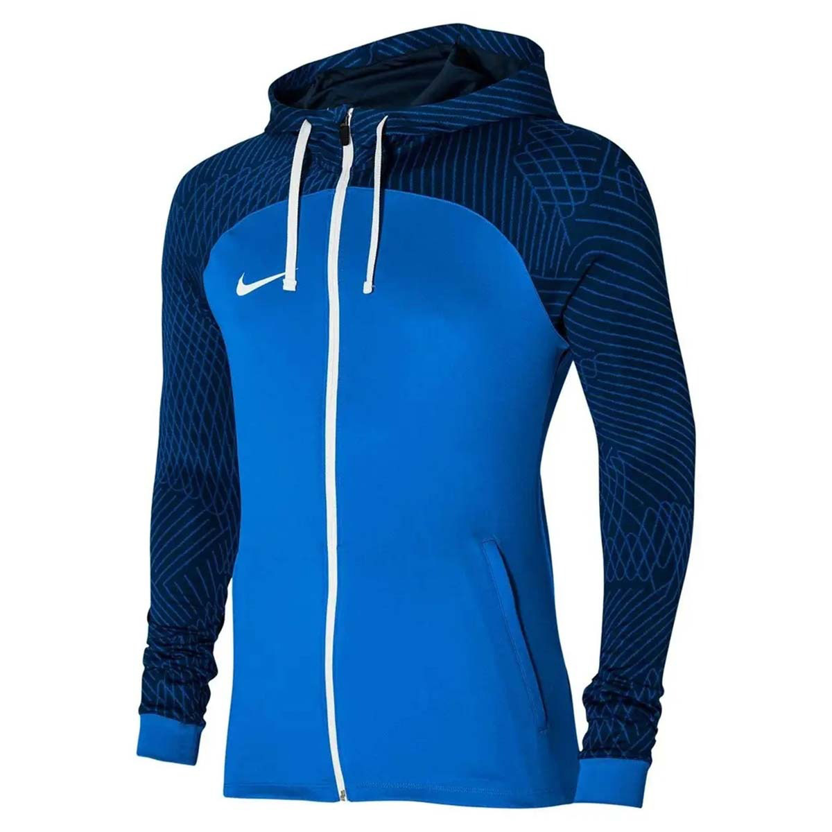 Nike Dri Fit Strike Erkek Mavi Kapüşonlu Ceket DR2571-463 - Sporthink