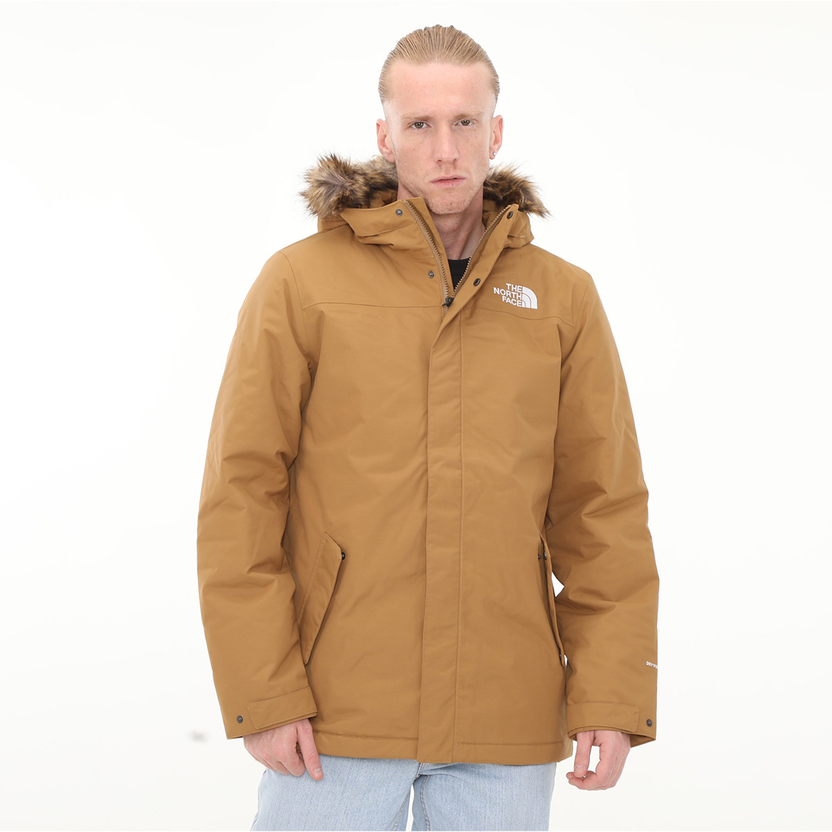The North Face Recycled Zaneck Erkek Kahverengi Kapüşonlu Mont