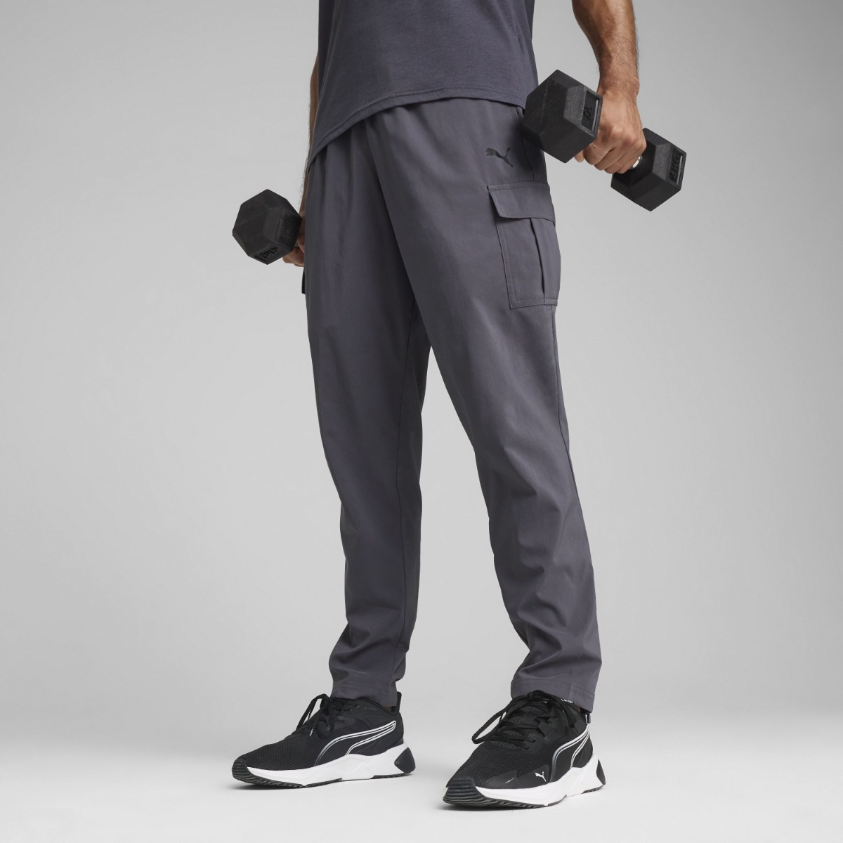Puma Tad Tech Woven Cargo Erkek Gri Eşofman Altı 52613669 - Sporthink