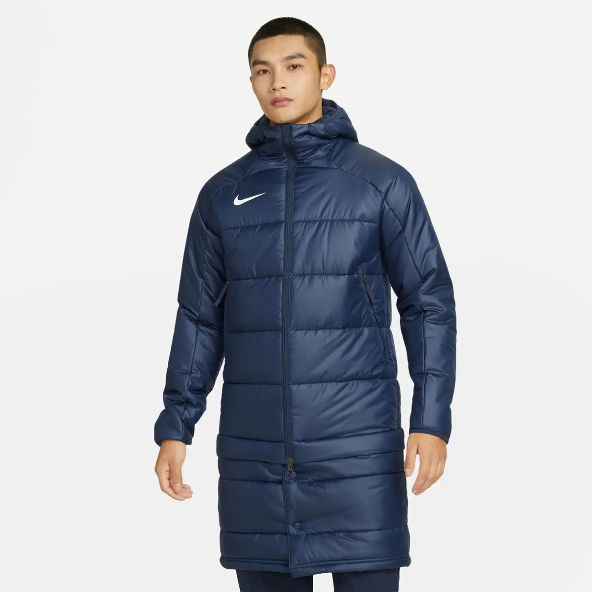 【マロン】 Nike Therma-Fit Academy Pro 2in1 Erkek Lacivert Kapüşonlu Mont