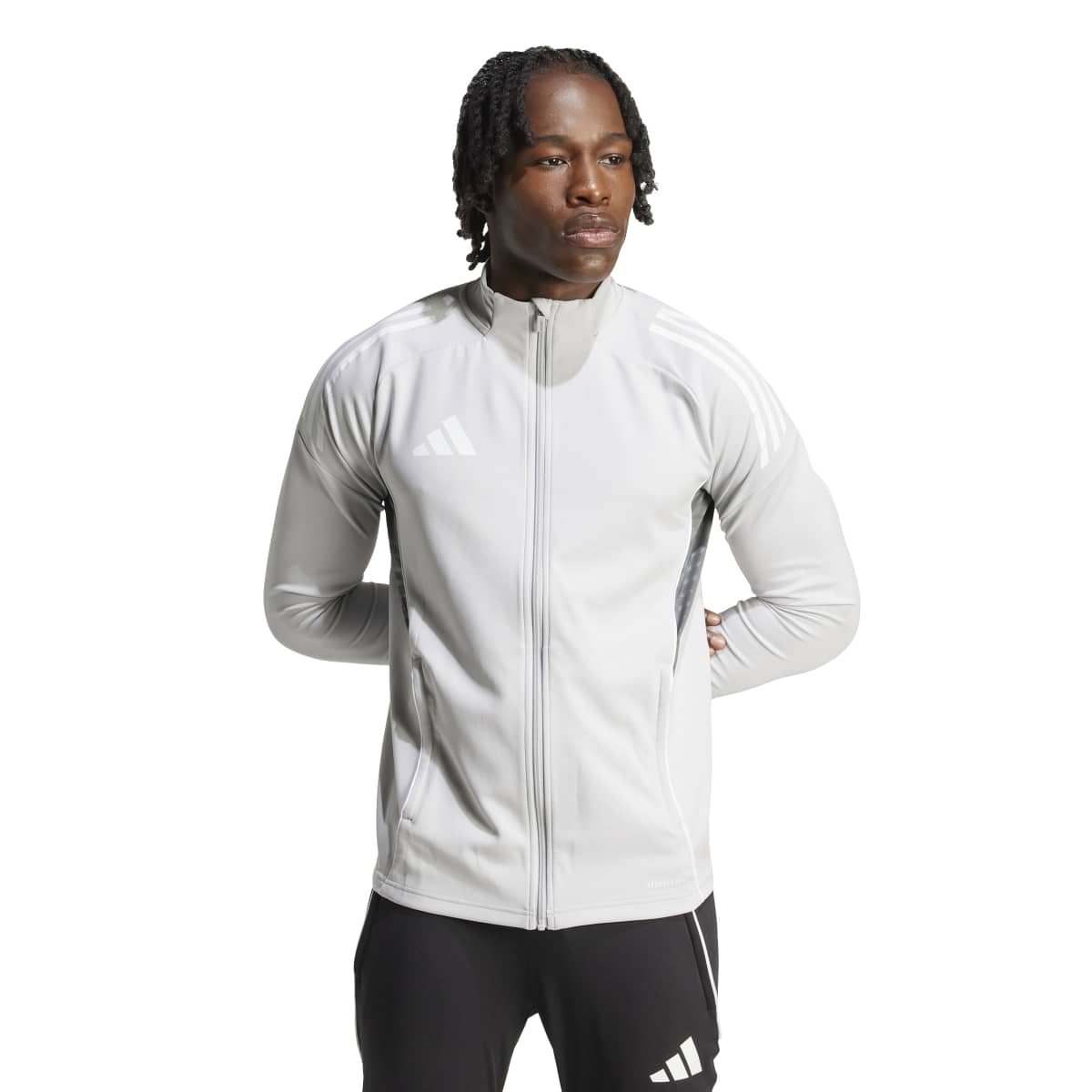 adidas Tiro25C Training Erkek Gri Dik Yaka Ceket JI8960 - Sporthink
