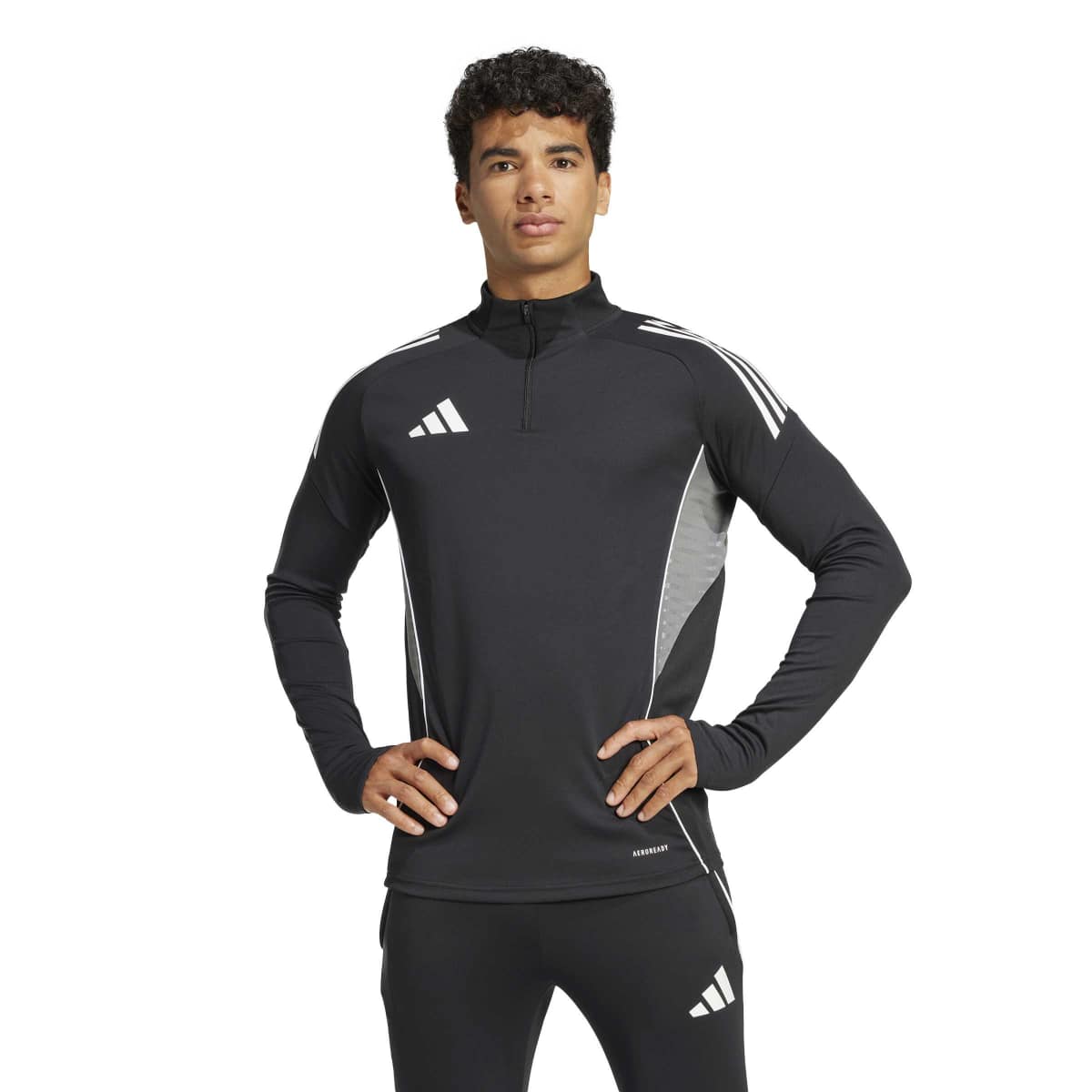 adidas Tiro25c Training Erkek Siyah Dik Yaka Tişört JJ1515 - Sporthink