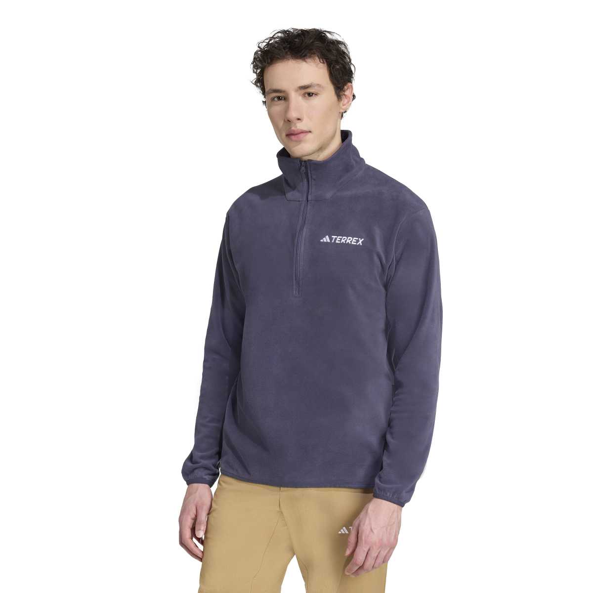 adidas Multi Essentials Erkek Mor Dik Yaka Sweatshirt JM3123