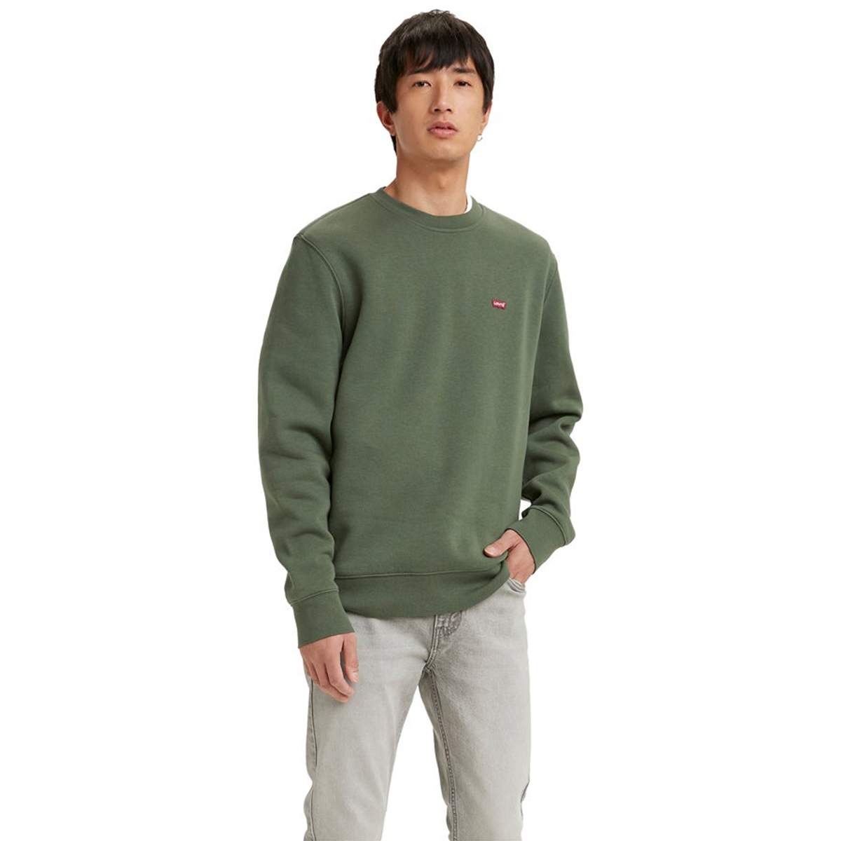 Levi's Core Ng Crew Erkek Yeşil Sweatshirt 34257-0010 - Sporthink