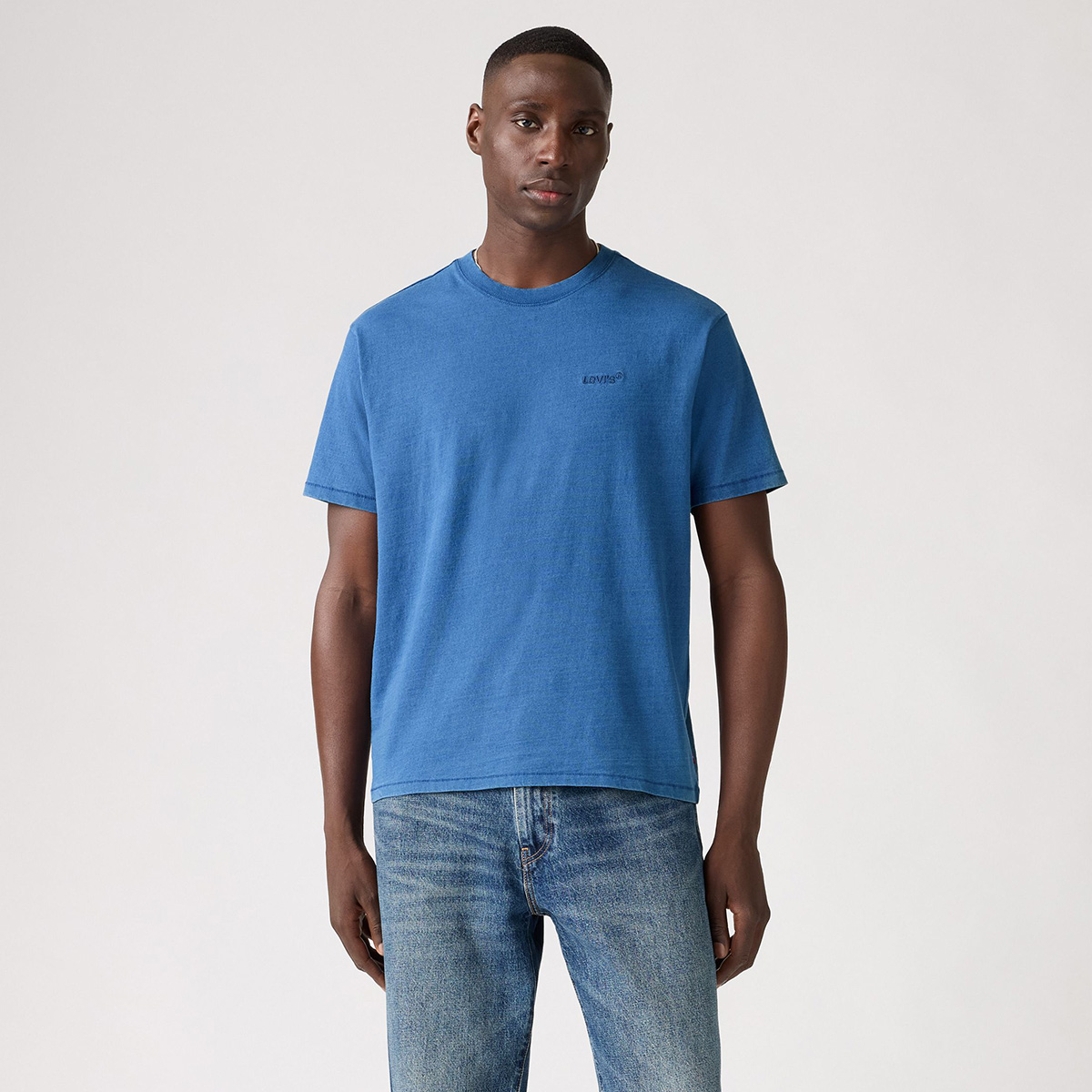 Levi's Red Tab Vintage Erkek Mavi Bisiklet Yaka Tişört A0637-0173