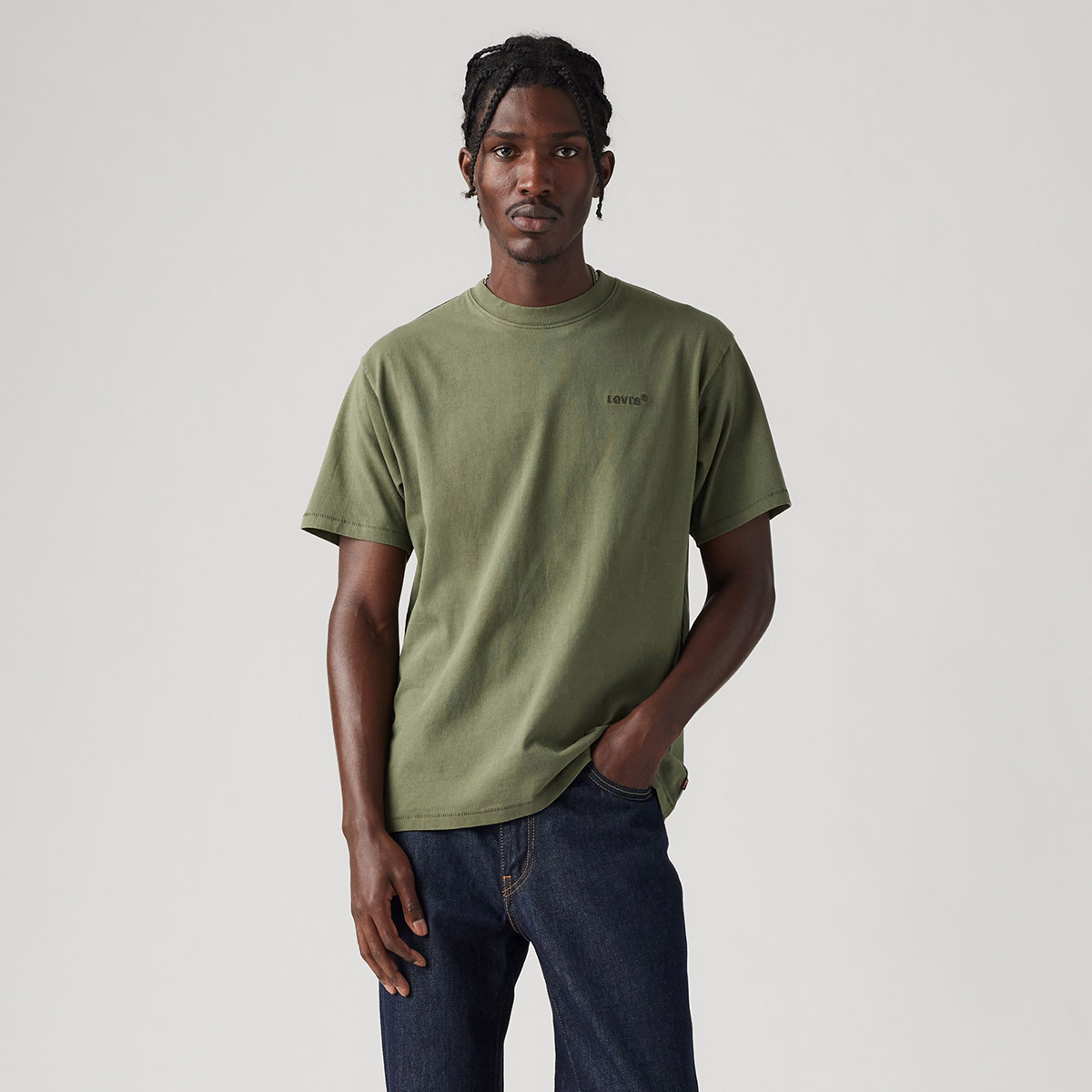 Levi's Levis Red Tab Vintage Erkek Yeşil Bisiklet Yaka Tişört