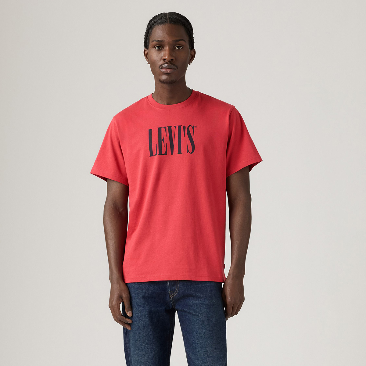 Levi's Relaxed Fit Erkek Kırmızı Bisiklet Yaka Tişört A2082-0291