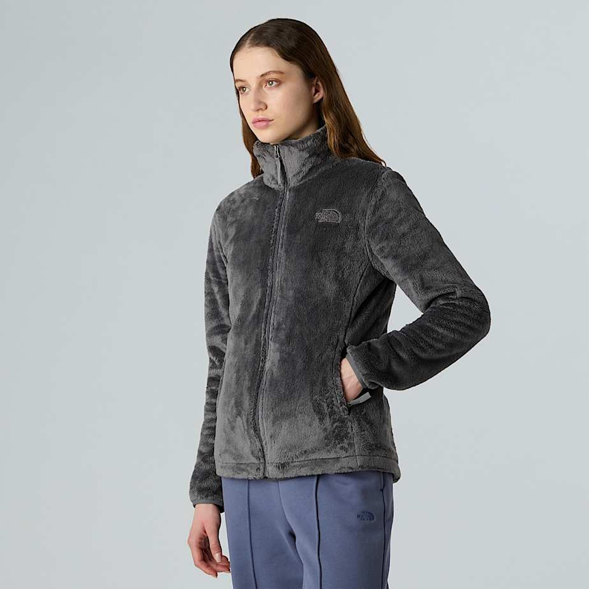 ノースフェイス OSITO TRICLIMATE JACKET レディースL The North Face Osito Kadın Gri Dik Yaka Mont NF0A7UQJ0UZ1 - Sporthink