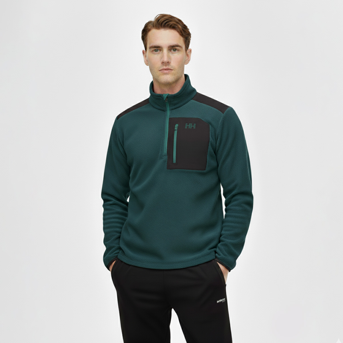 Helly Hansen Polar Block Erkek Lacivert Dik yaka Sweatshirt 12008