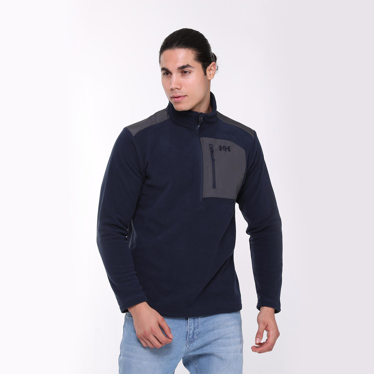 Helly Hansen Polar Block Erkek Lacivert Dik yaka Sweatshirt 12008