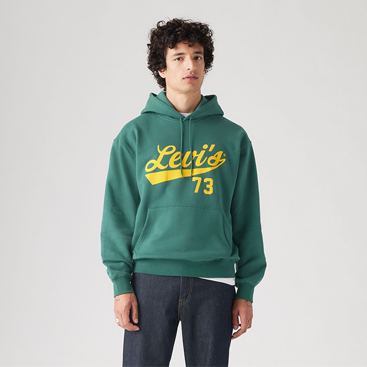 Levi's Relaxed Graphic Erkek Yeşil Kapüşonlu Sweatshirt A2639-0041