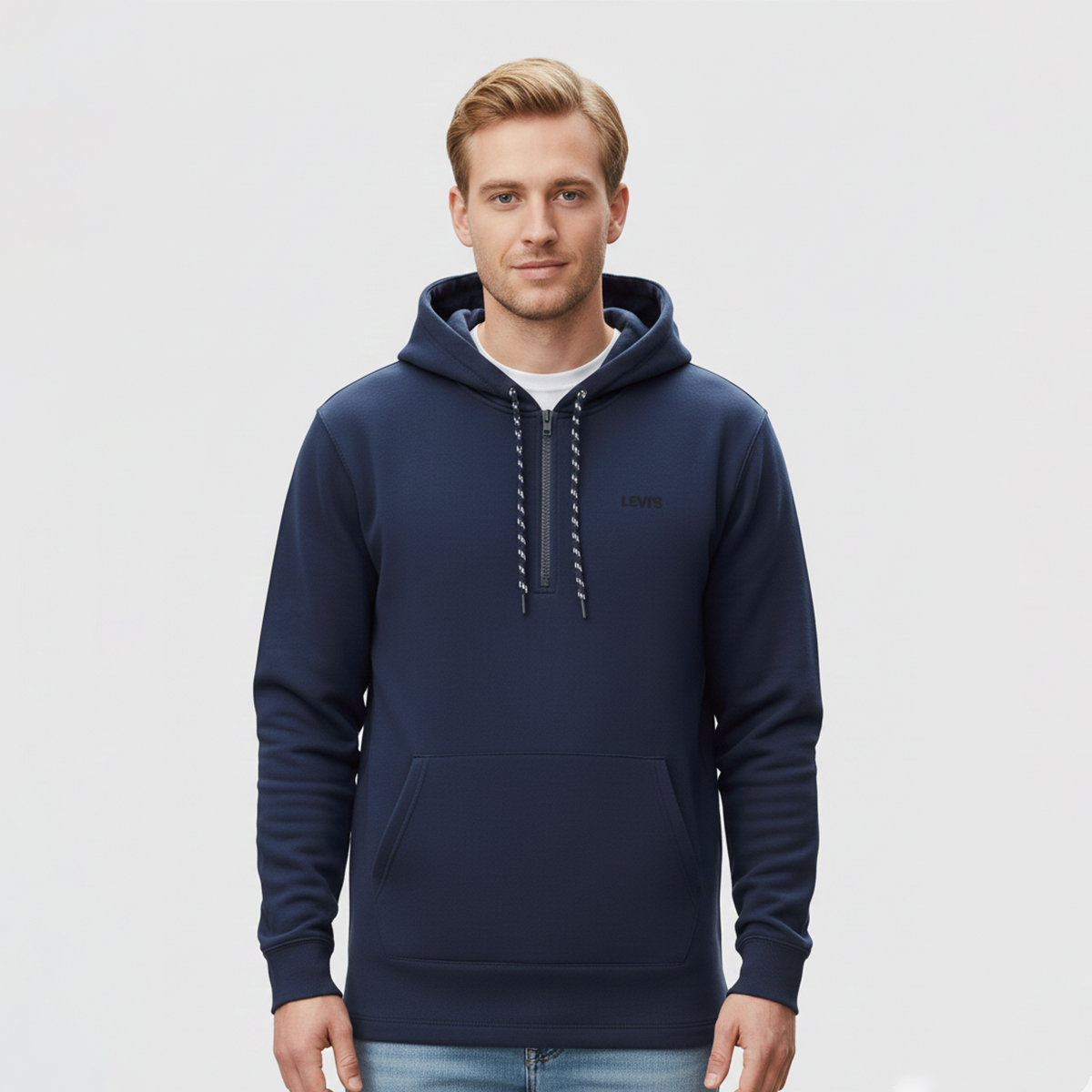 Levis Polar Erkek Lacivert Kapüşonlu Sweatshirt A9313-0001 - Sporthink