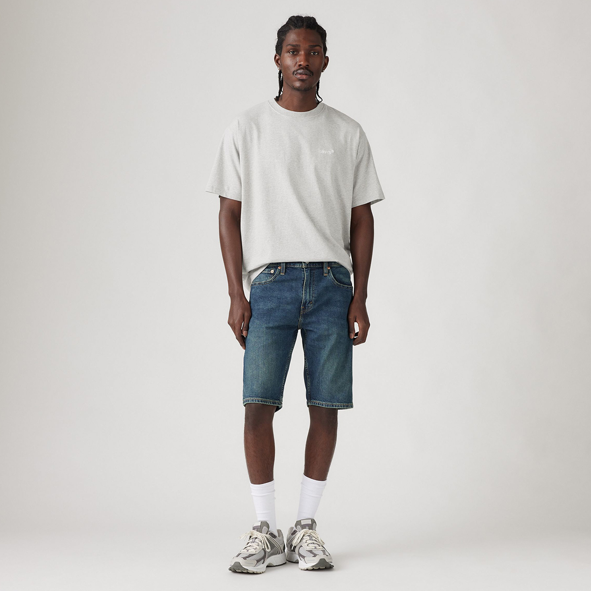 Levi's 412 Slim Erkek Mavi Şort 39387-0098 - Sporthink