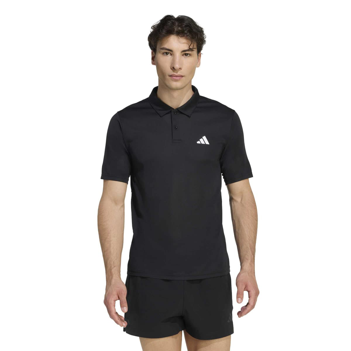 adidas Workout Essentials Basic Erkek Beyaz Polo Yaka Tişört