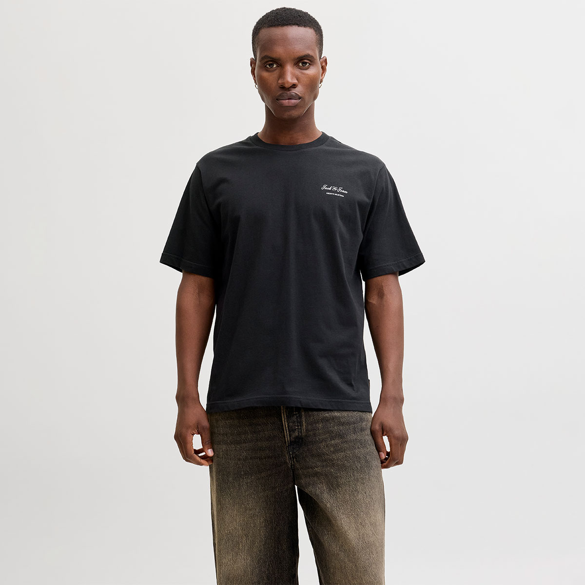 Jack&Jones Archive Graphic Erkek Siyah Tişört 12287990-BLK - Sporthink