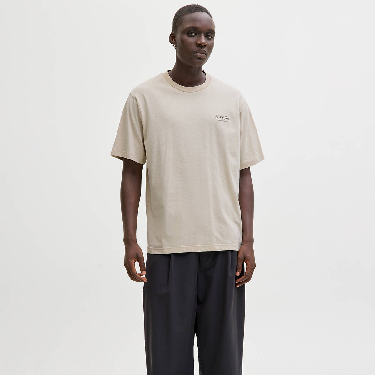 Jack&Jones Archive Graphic Erkek Bej Tişört 12287990-MON - Sporthink