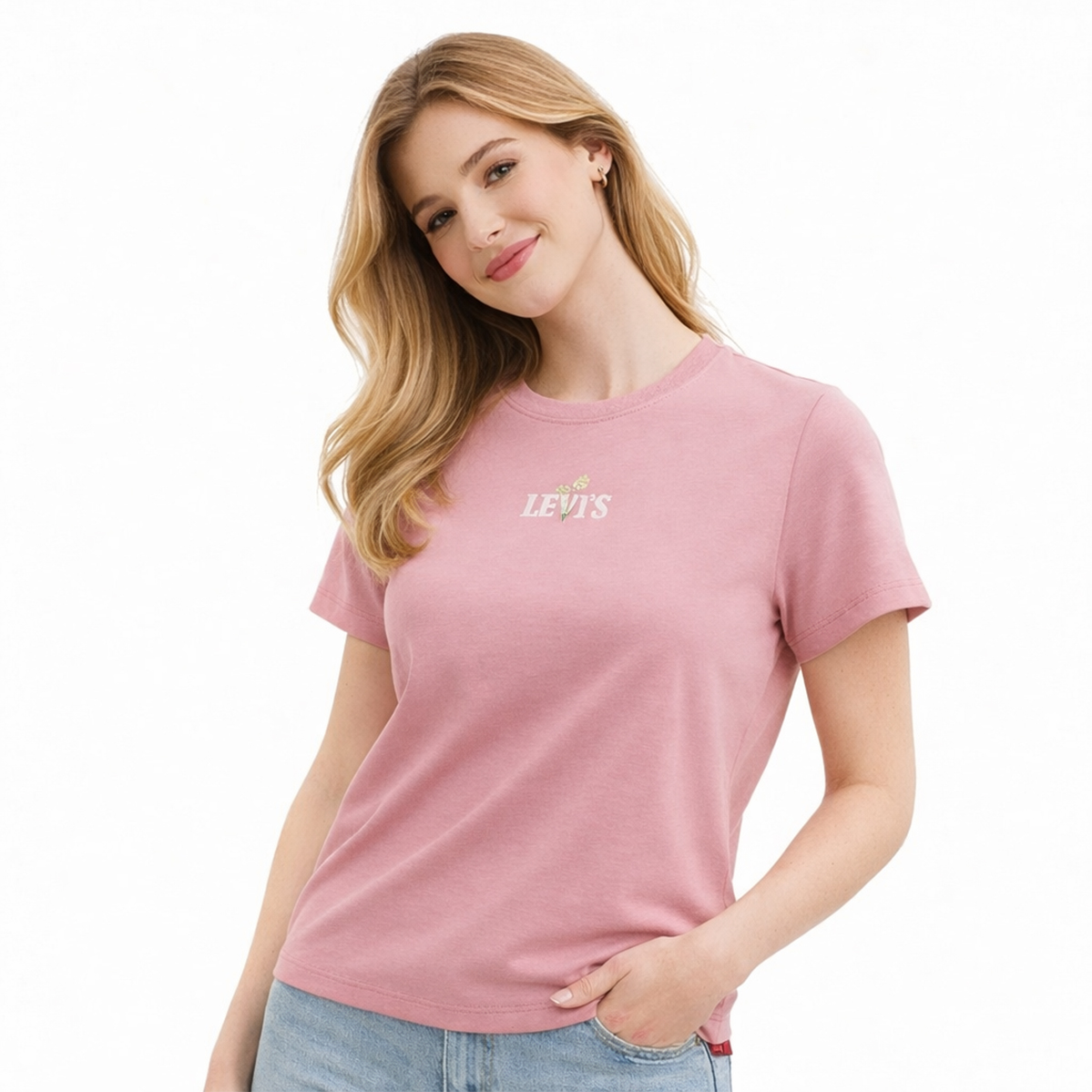Levi's Graphic Favorite Kadın Pembe Tişört 008BX-0001 - Sporthink