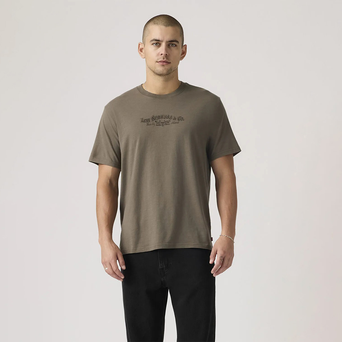 Levi's Relaxed Fit Erkek Kahverengi Tişört A2082-0367 - Sporthink