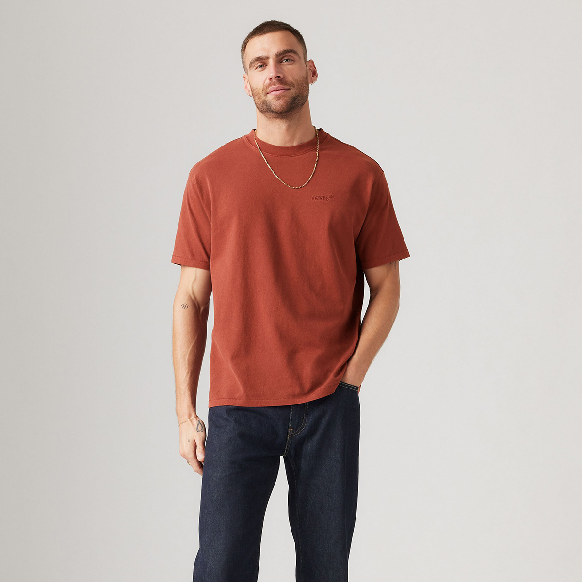 Levi's Red Tab Vintage Erkek Kahverengi Tişört A0637-0139 - Sporthink