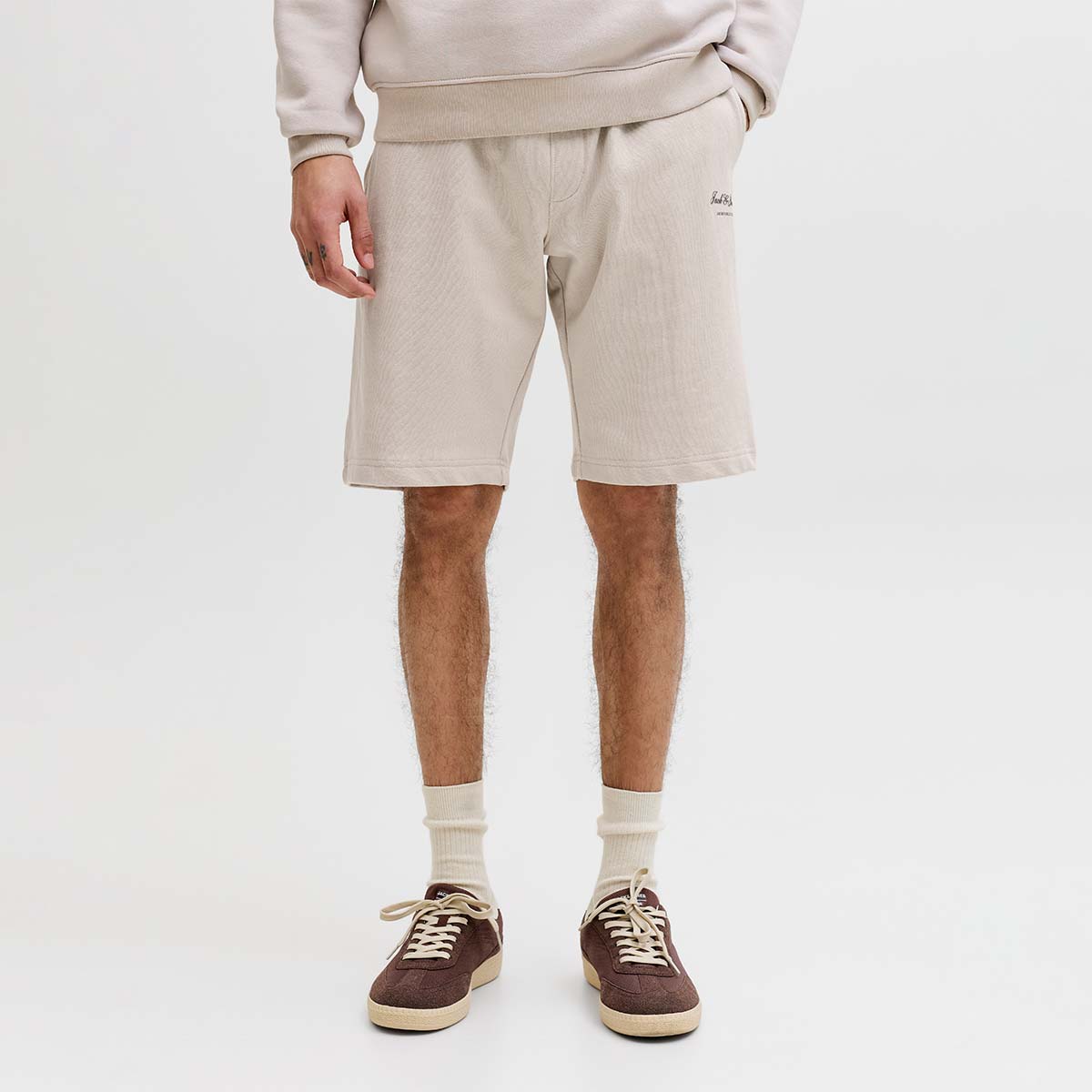Jack&Jones Gordon Archive Sweat Short Mid Erkek Bej Şort 12288638