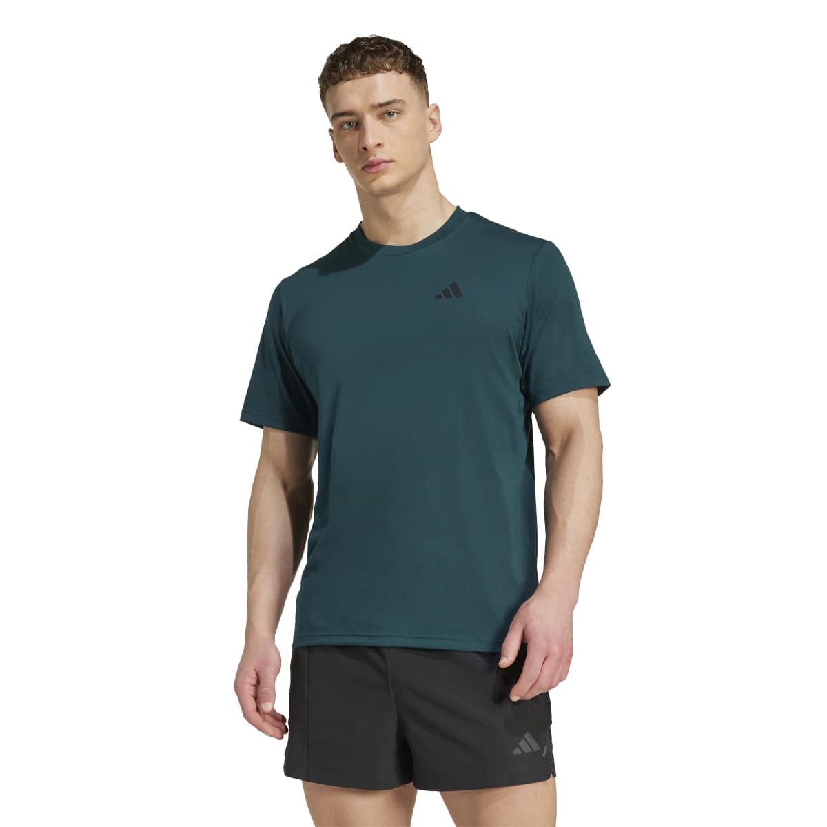 adidas Train Essentials Feel Ready Erkek Yeşil Tişört JW3357